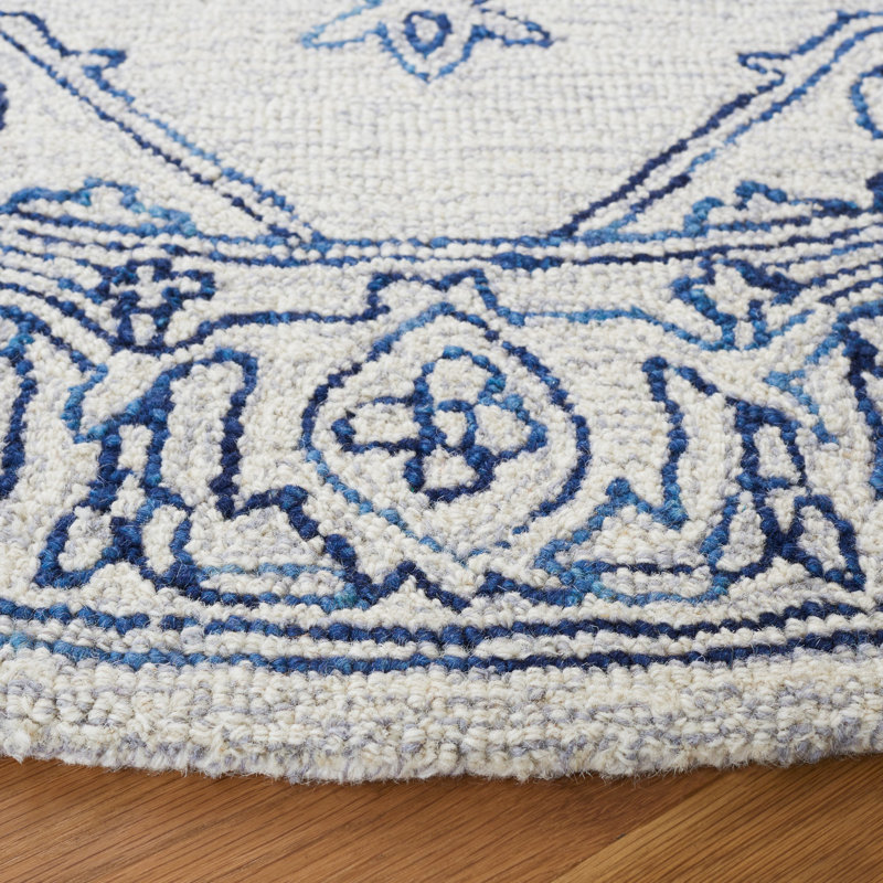 Bushra Hand Tufted Wool Oriental Rug, Rectangle 4' x 6'