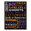 « halloween words », impression sur toile