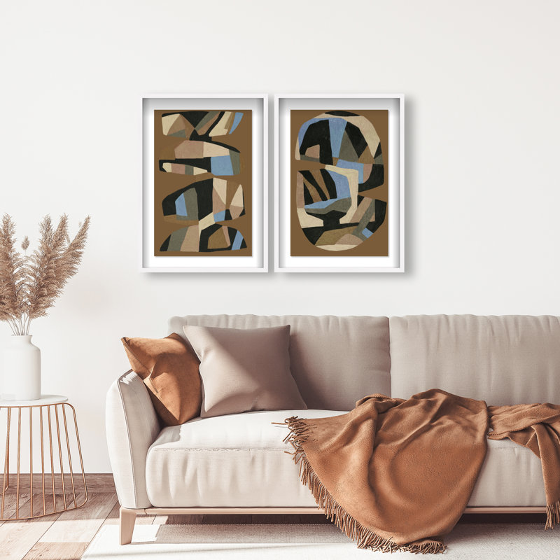 Artisan Potery Set Set by Oliver Gal, 21.5"H x 31.5"W, White Shadowbox