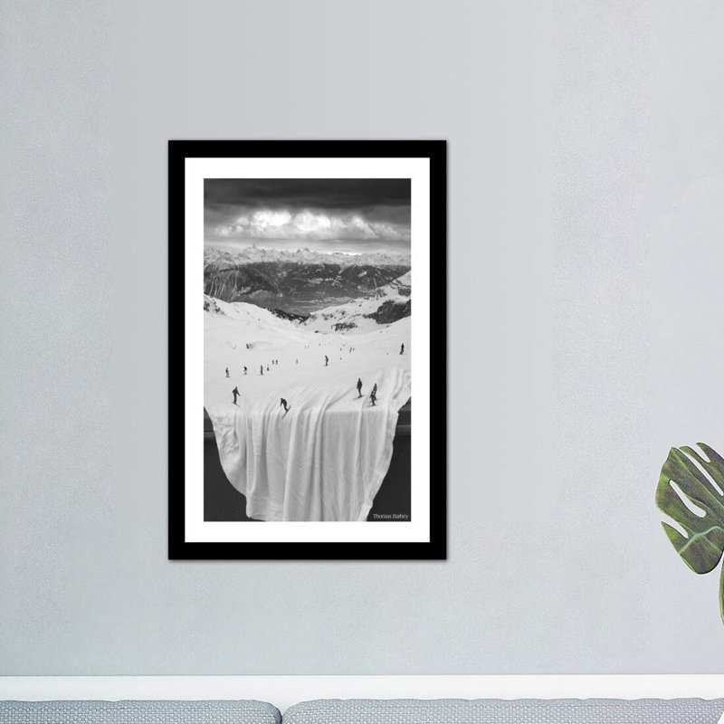«Oh drap! Reproduction de photo sur toile tendue, H 32 po x l 24 po x P 1 po, Papier encadré noir