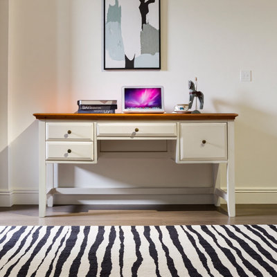 Bureau en bois massif de style américain minimaliste