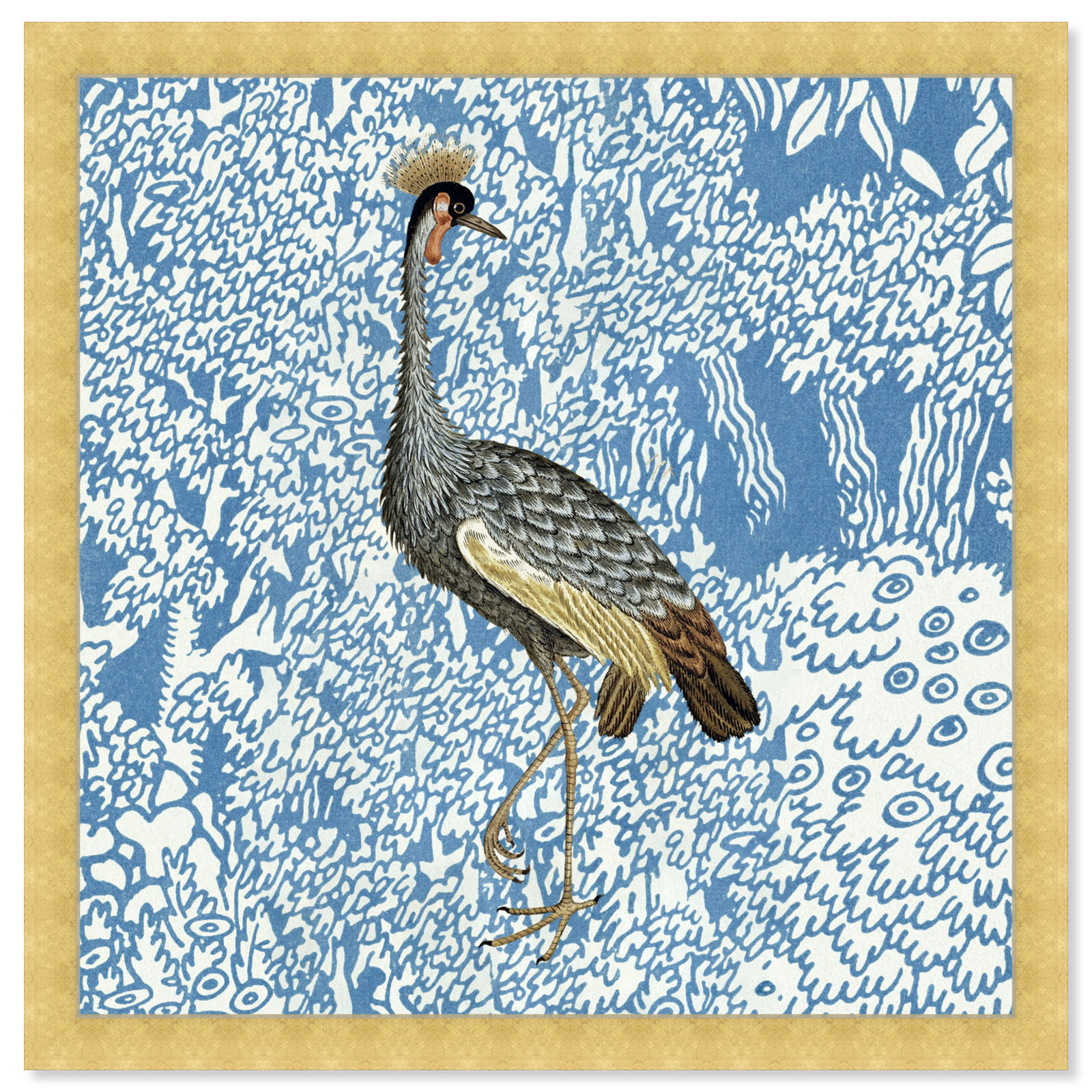 Bird Pose 2 by Oliver Gal, Gold, 26" H x 26" W x 0.5" D