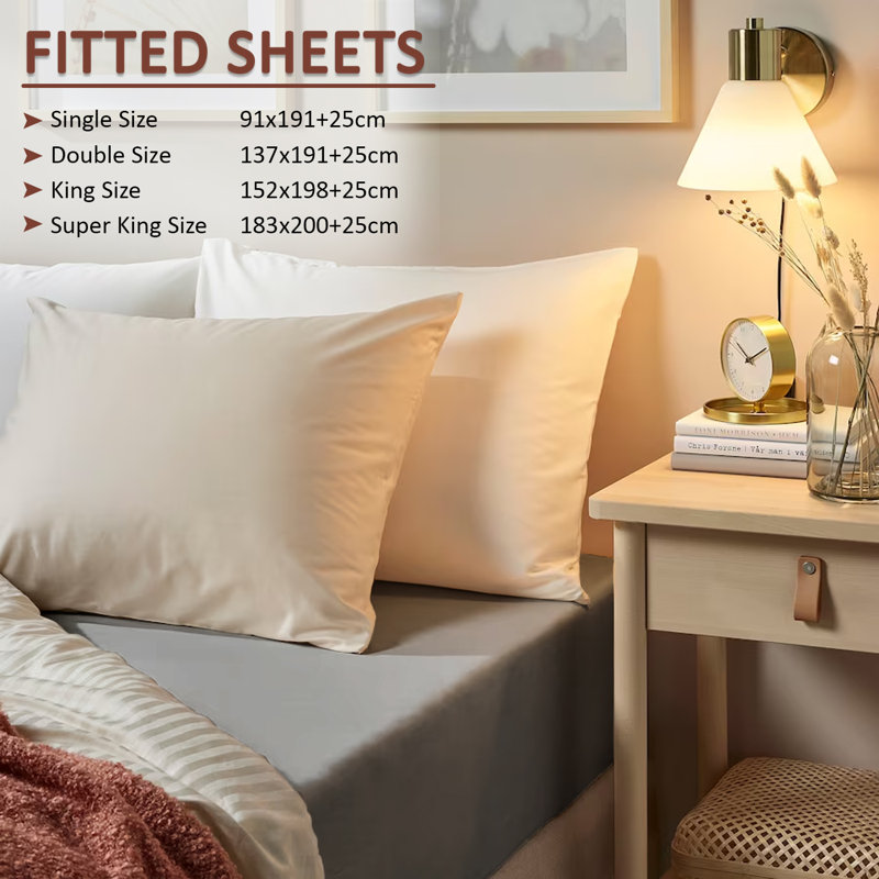 Kian-Scott Fitted Sheet, Grey, Super King (6')