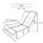 Adjustable Metal Sofa Chair, Modern Gray Recliner For Home Spaces
