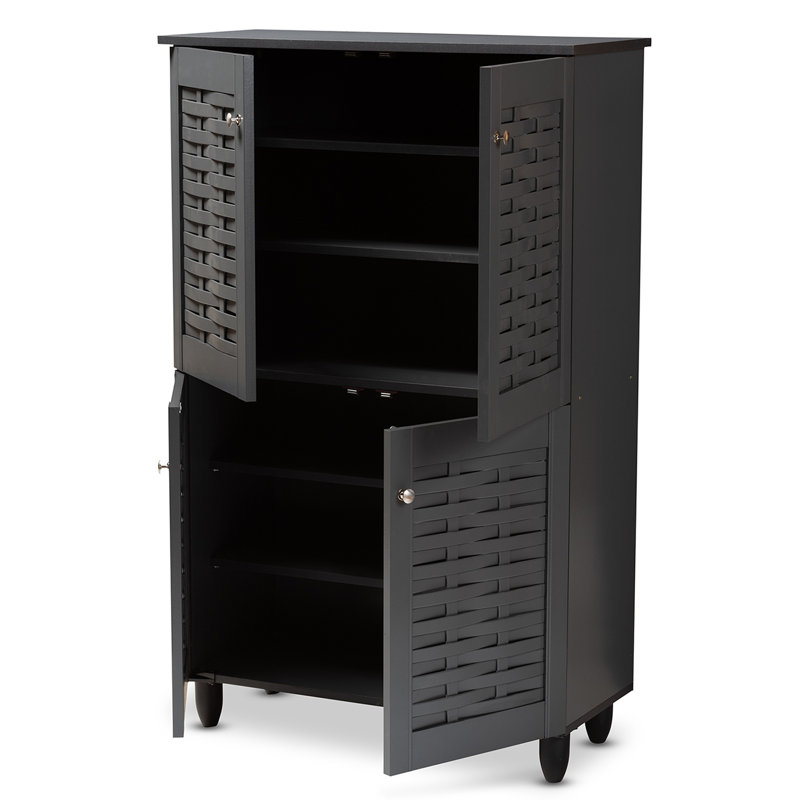 18 Pair Shoe Storage Cabinet