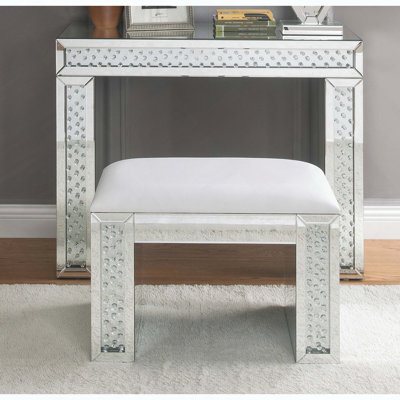 Bureau de coiffeuse avec tabouret Nysa
