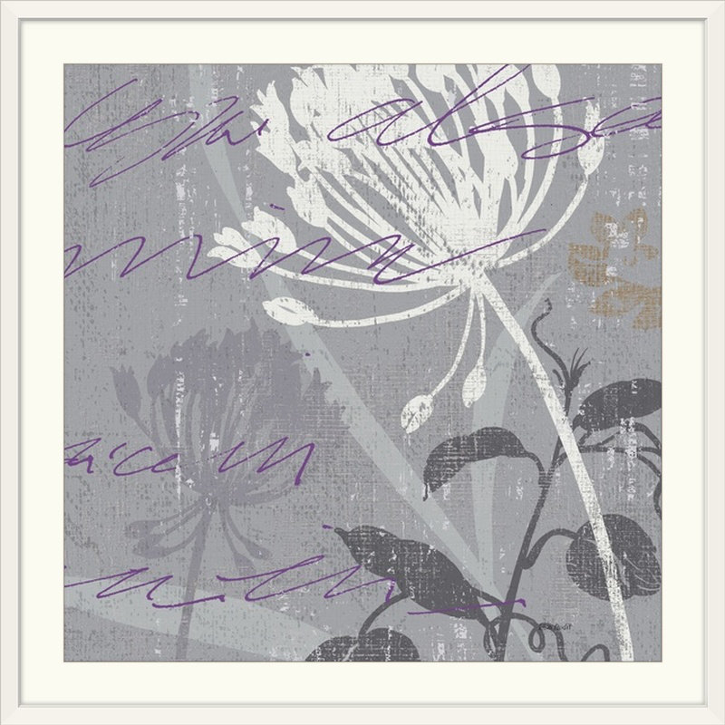 « gray ii » par lisa audit, impression Greenology, H 24 po x l 24 po x P 1 po, Cadre blanc