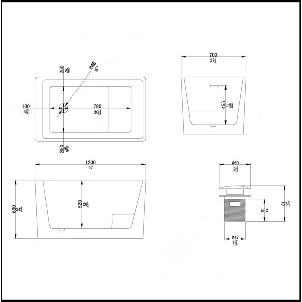 Dimensions du produit