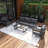 Outdoor Sofa Set With Cushions And Table-1948343849