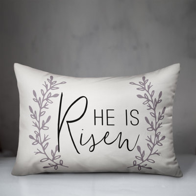  He Is Risen Lumbar Pillow