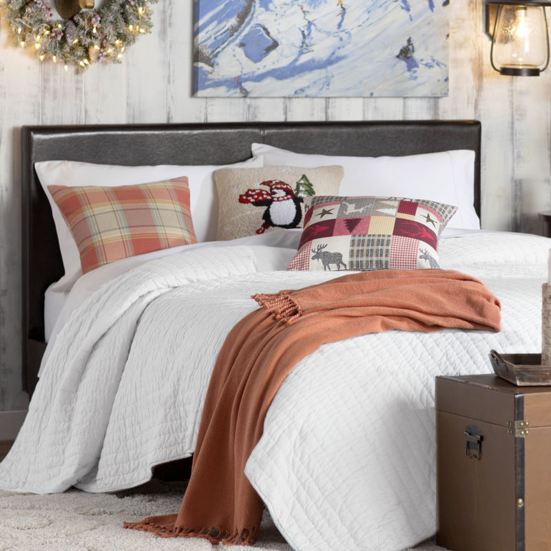 Freeport Traditional Cotton Quilt - Queen, White, Queen Quilt