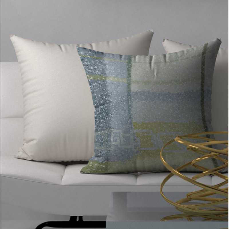Abstract Reversible Throw Pillow, 20" x 20"