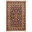 Wool Oriental Area Rug in Wine/Gold
