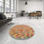 Tapis abstrait rouge / orange / gris-1729356766
