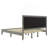 Solid Wood Platform Upholstered Headboard King Bed