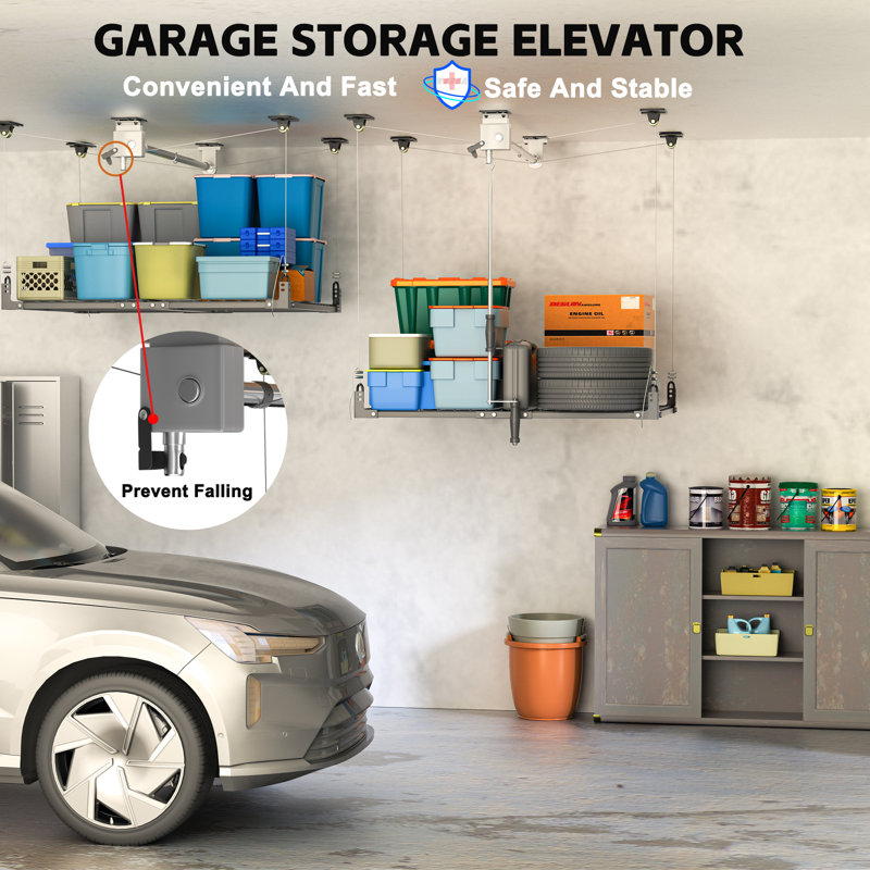 Adjustable Overhead Garage Storage Rack