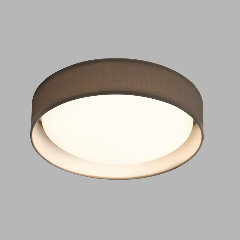 Terrence LED Flush Mount, 12.5cm H x 50cm W x 50cm D, Grey