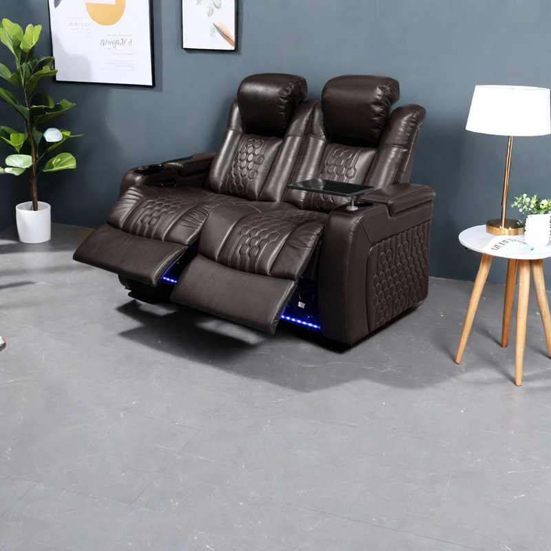 Luxury Recliners With Adjustable Comfort, Genuine Leather & Modern Design For Home Entertainment