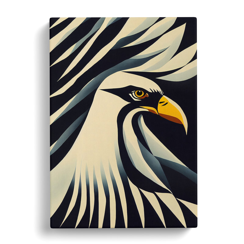 Louisville Eagle Minimalism - Wrapped Canvas Print, Canvas, 50cm H x 35cm W x 3cm D