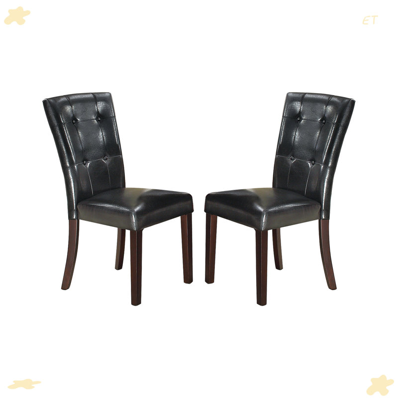 Chaise rembourrée en similicuir