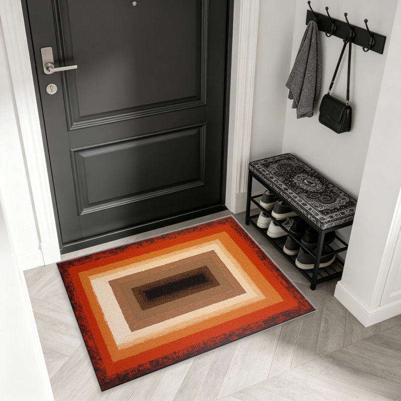 Terracotta Tunnel Layer area rugs for Living Room, Soft and Comfortable, Suitable for all seasons, easy to maintain, machine washable Indoor floor mat, Under Table Farmhouse suitable for Bedroom, Dining Room, Study,  Balcony, Home Decor Patio