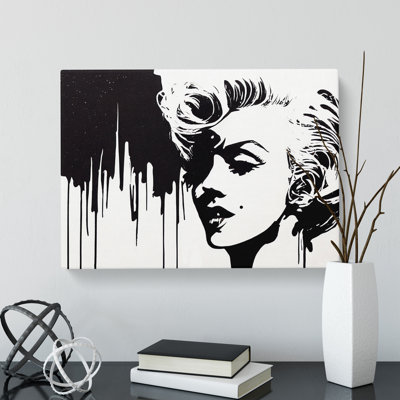 Marilyn Monroe Drip - Wrapped Canvas