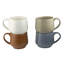 Sango Siterra Painter's Palette 17.5 Oz. Assorted Color Stoneware Mug Set