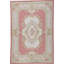 Hand-Knotted High-Quality Rose and Ivory Area Rug