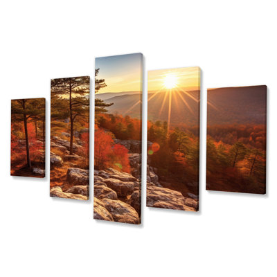 Gurditta - impression sur toile de paysages - 5 panneaux