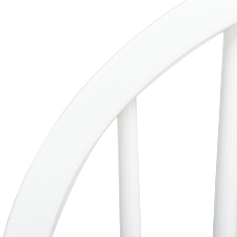 Chaise d'appoint en bois massif Bella Bella, Blanc / naturel