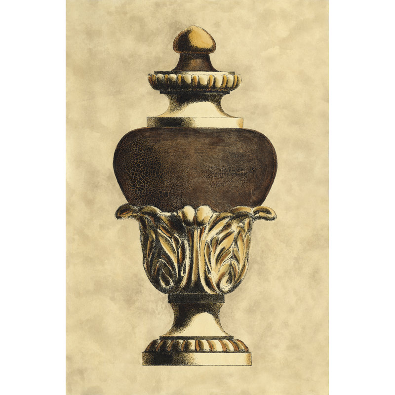 Vintage Urn I 1 Piece Wrapped Canvas Painting, 46cm H x 30cm W