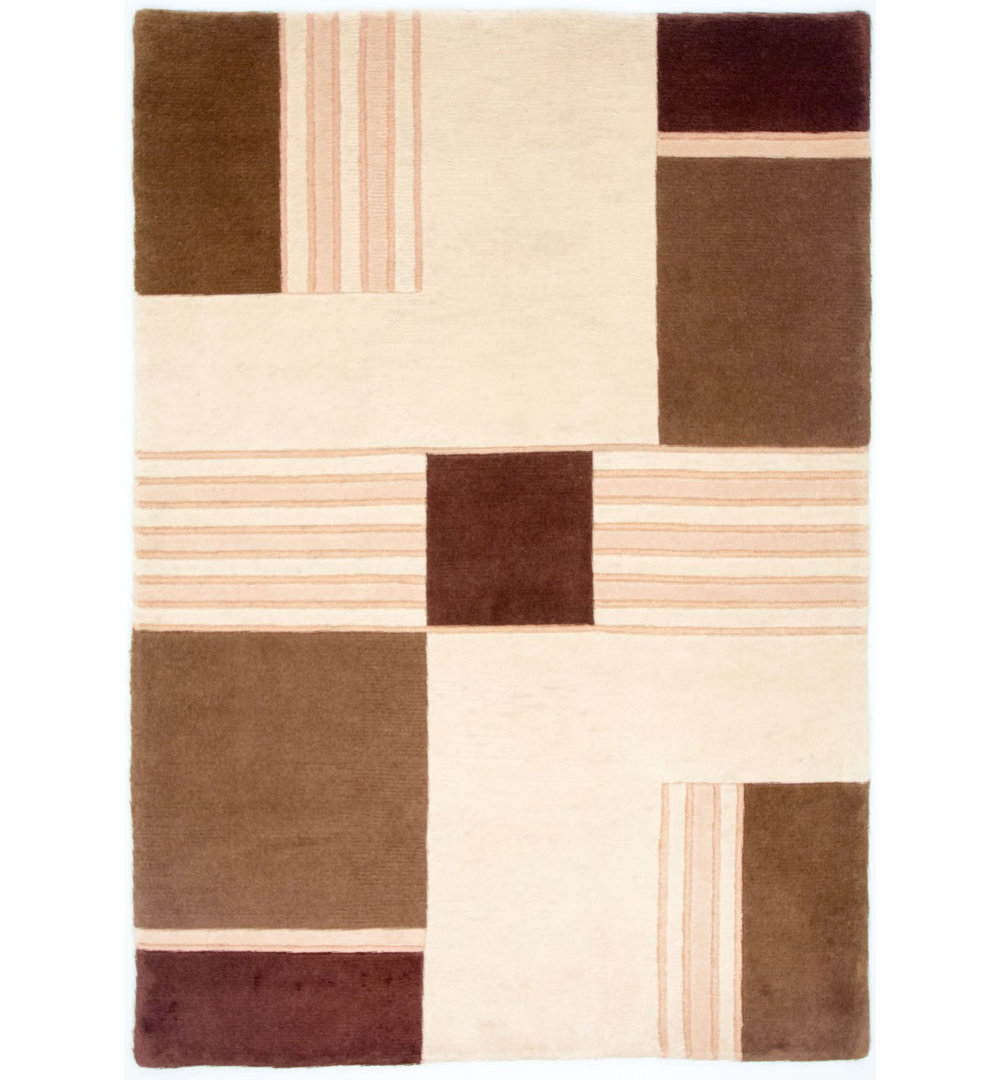Zephyr Hand Hooked Beige Indoor/Outdoor Rug