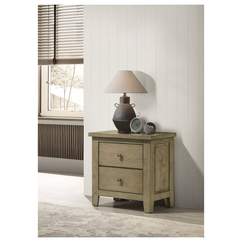 Table de chevet 2 tiroirs Pelton
