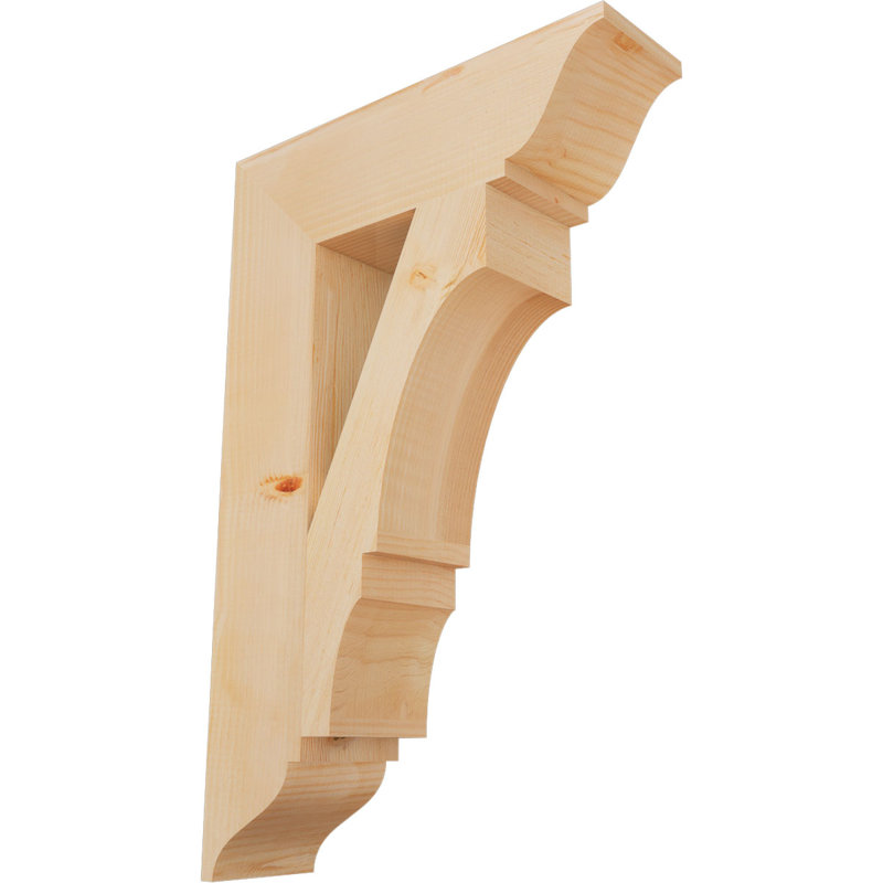 Support traditionnel l 5 5 po x P 22 po x H 34 po, cèdre rouge de l'Ouest, L 5 1/2 po x P 22 po x H 34 po
