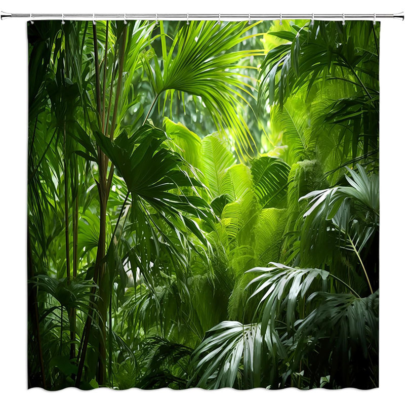 Rideau de douche Tropical Rainforest Jungle