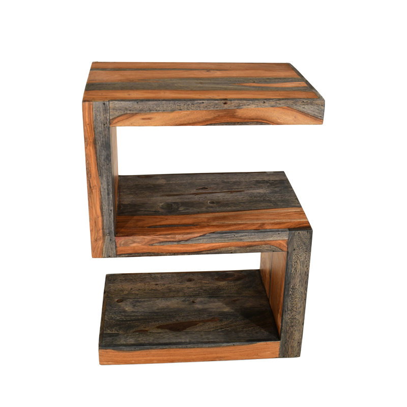 Goa Cube Solid Wood End Table