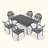 7-Piece Set Of Cast Aluminum Patio Furniture With Cushions-430421468