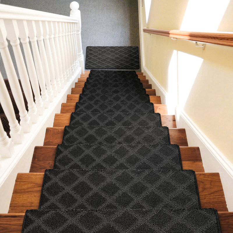 Tapis d'escalier Rease, Treillis Black Diamond