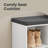 10 Pair Shoe Storage Bench, Superfast Toolless Assembly-1839491829