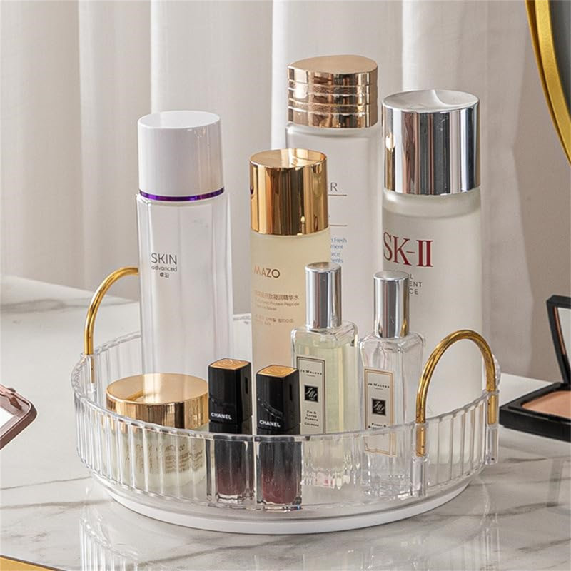 Athea Acrylic 1 Tier Makeup Organiser, White