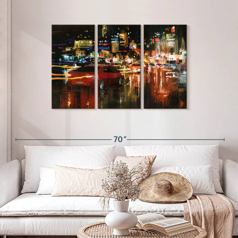 Mehar LA Night Rush, 28" H x 45" W