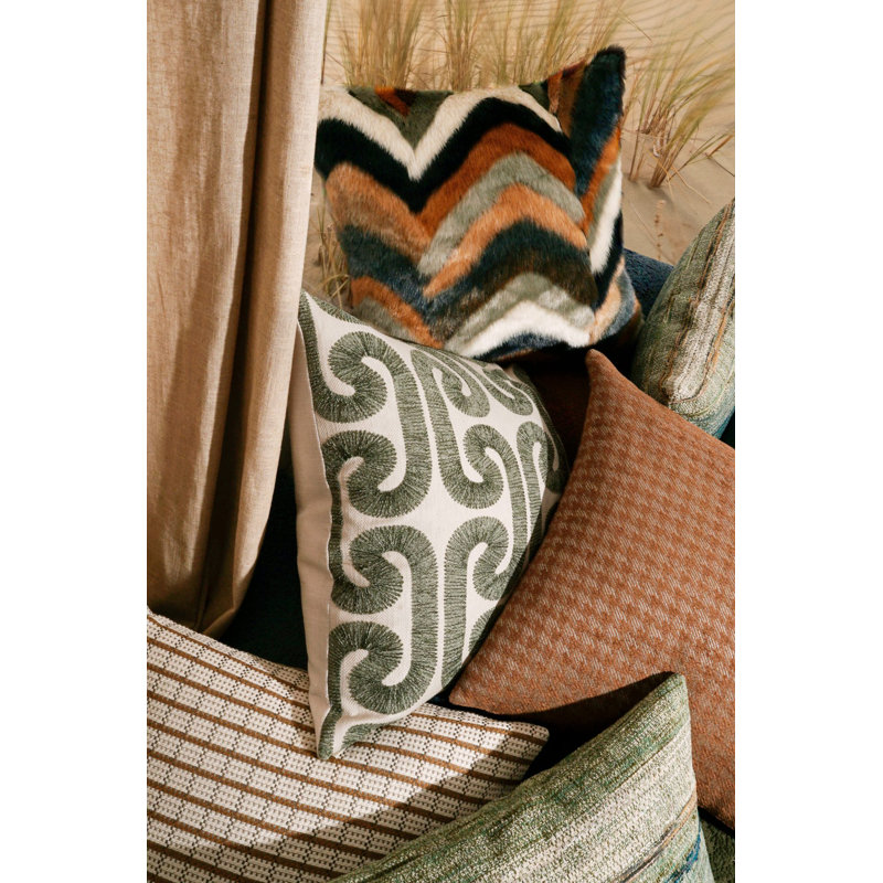 Grazino Square Pillow Cover & Insert, Sisal, Square 22"