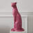 Pink Leopard Shaped Fiberglass Decorative Object