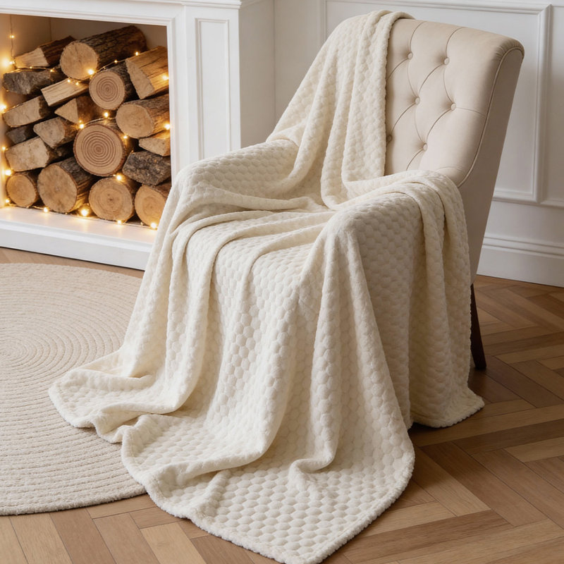 Machine Tufted Throw Blanket, 200cm x 150cm