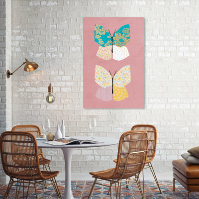 Animals Butterfly Pattern Insects Graphic Art Print