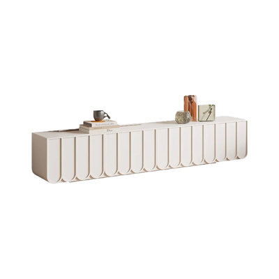 Meuble télé beige en bois manufacturé