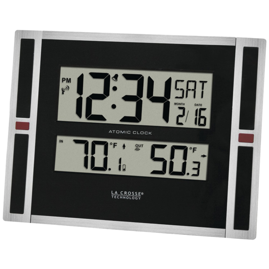 8.54'' Wireless Outdoor Clock Thermometer La Crosse