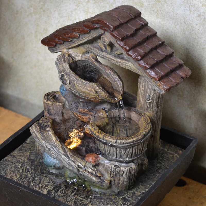 Darrin Indoor Rock Fountain with Lights