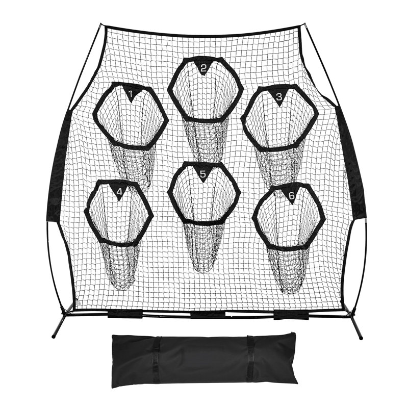 VEVOR Soccer with Carrying Case, Black