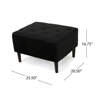 Mercer41 Rectangle Tufted Upholstered Velvet Ottoman | Wayfair